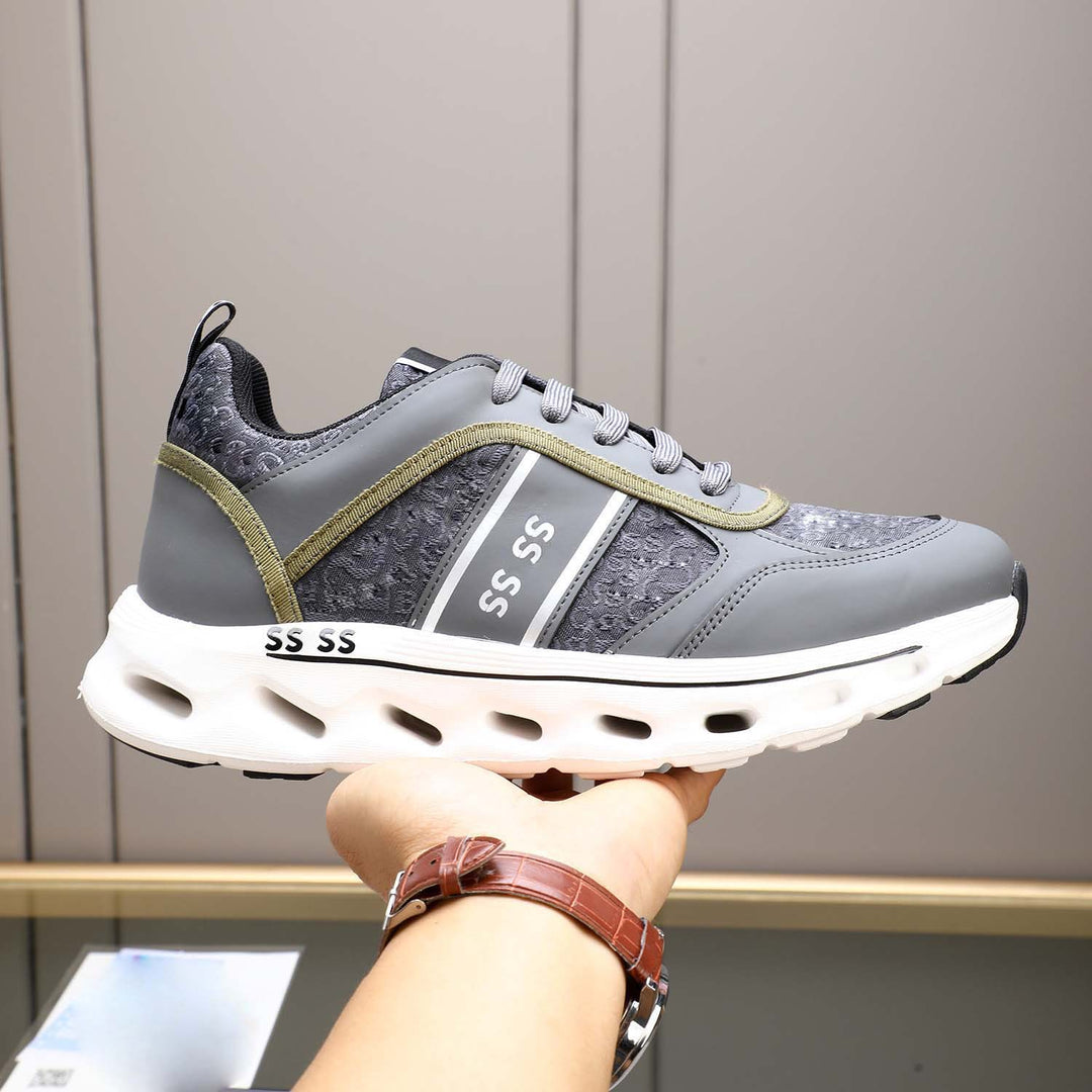 Damen Sportliche Komfort-Sneaker mit atmungsaktiver Oberflächenstruktur und dämpfender Sohle R&B
