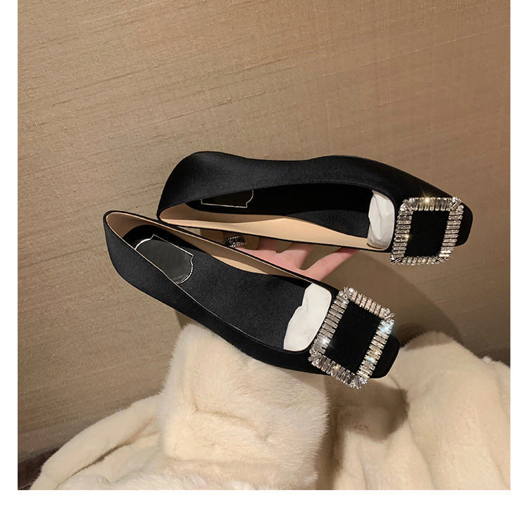 Damen Ballerinas mit funkelndem Strass