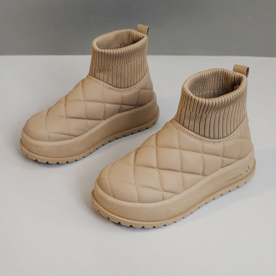 Damen Winterstiefel mit isolierendem Fleece-Innenfutter und rutschfester Sohle R&B