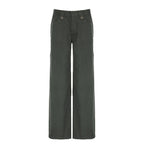Damen weite Cargo-Hosen mit praktischen Taschen und engem Bund R&B