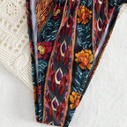 Damen Triangel-Bikini mit floralem Muster R&B