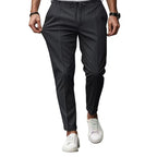 Herren elegante Freizeit-Hose mit elastischem Bund und seitlichen Eingrifftaschen R&B