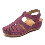 Damen Clogs mit luftigen Cut-Outs und bequemem Keilabsatz R&B