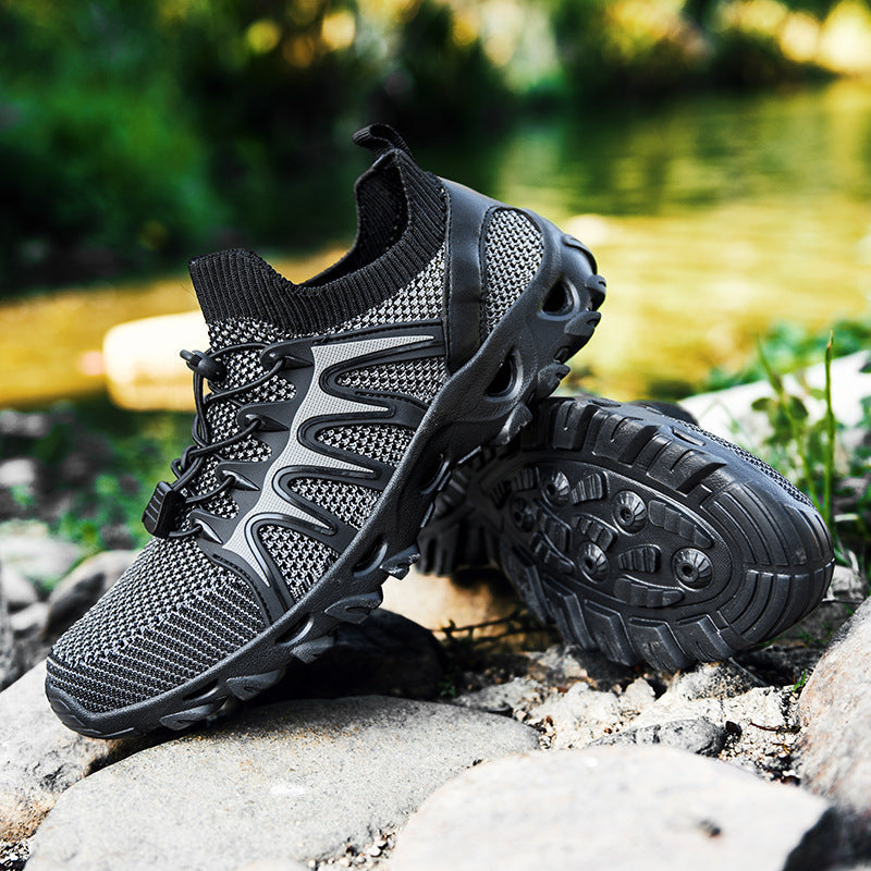 Damen Multifunktionale Freizeitsneaker mit atmungsaktivem Obermaterial und elastischer Schnürung
