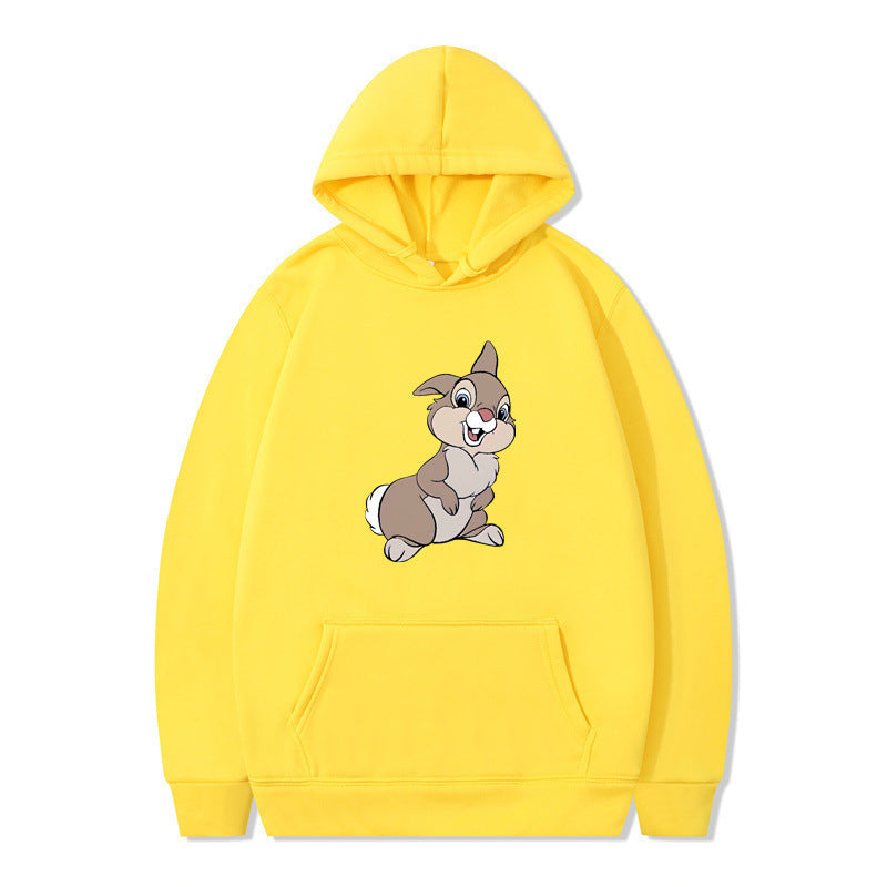 Damen Kapuzenpullover mit niedlichem Hasen-Design und bequemen Kängurutaschen R&B