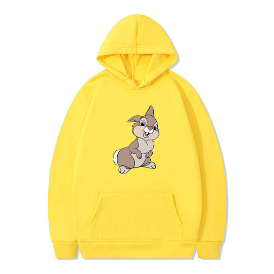 Damen Kapuzenpullover mit niedlichem Hasen-Design und bequemen Kängurutaschen R&B