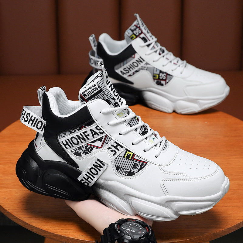 Damen Modische Chunky Sneakers mit grafischem Design und flexibler Sohle R&B