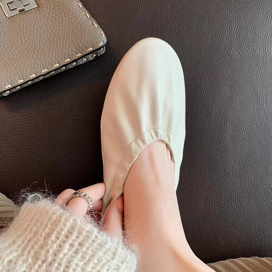 Damen elegante Mokassins mit flexiblem Gummizug
