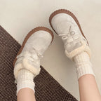 Damen Bequeme Winterboots mit weichem Kunstfellkragen und rutschfester Sohle R&B