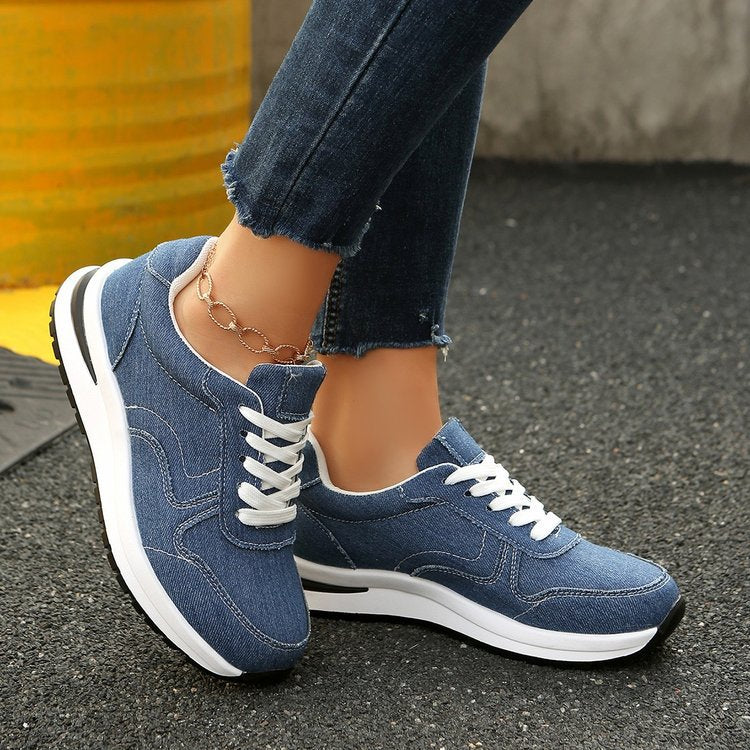 Damen Bequeme Sneakers mit atmungsaktiver Textiloberfläche und rutschfester Sohle R&B