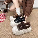 Damen Komfortable und trendige Plateau-Sneaker R&B