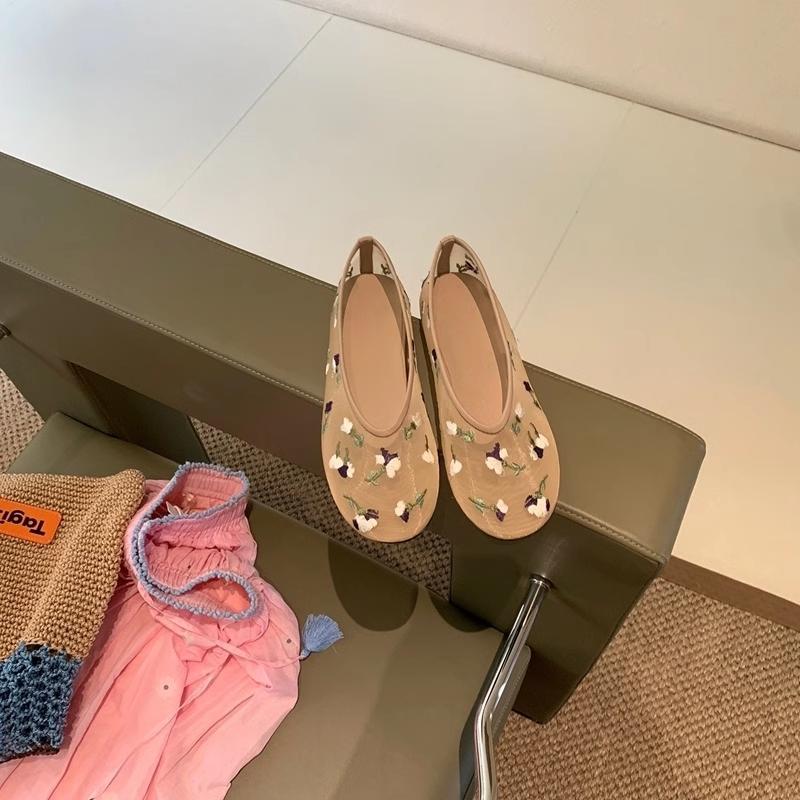 Damen Ballerinas mit eleganter Floral-Applikation und komfortabler Innensohle R&B