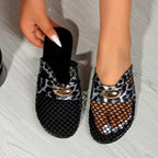 Damen Elegante und atmungsaktive Slingback-Ballerinas mit modischem Netzdesign R&B