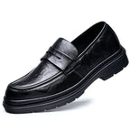 Herren Elegante Ledermokassins mit rutschfester Sohle R&B