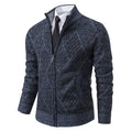Herren Grobstrickjacke mit dekorativem Zipper und praktischen Taschen