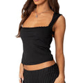 Damen Top mit Spitzenakzenten R&B