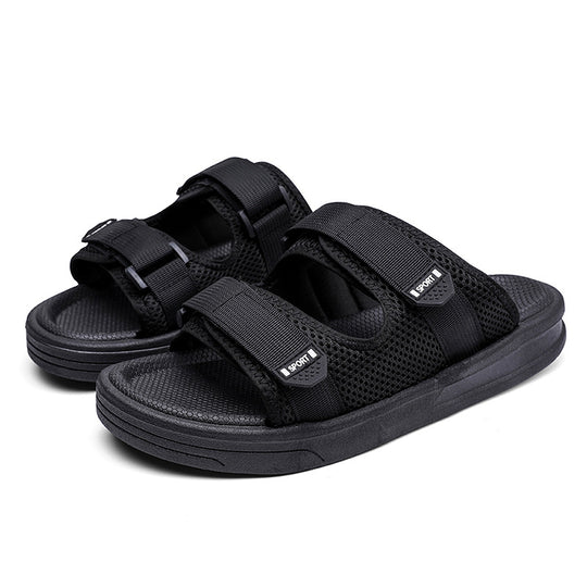 Damen Sportliche Badesandalen mit ergonomischem Klettverschluss und rutschfester Sohle R&B
