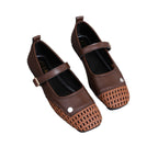 Damen Bequeme und elegante Ballerinas mit geflochtenem Muster R&B