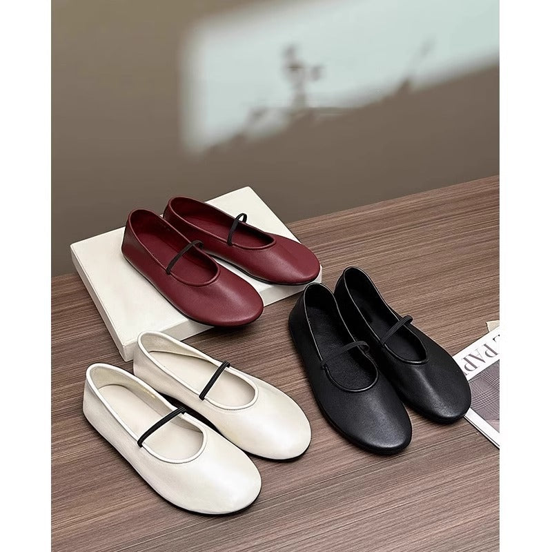 Damen feine Ballerinas mit elastischem Fesselband R&B