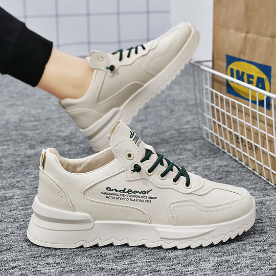 Damen Sportliche Ledersneaker mit dämpfender Sohle und modischem Design R&B