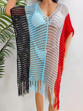 Damen luftig-transparenter Strandponcho R&B