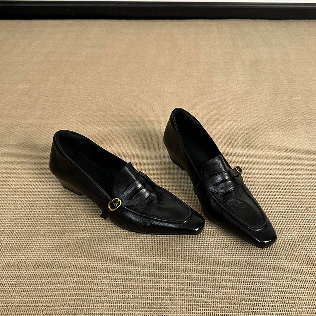 Damen elegante Ballerinas mit modischem Riemchen und hochwertiger Lederverarbeitung R&B