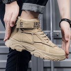 Damen Sportliche High-Top Stiefel mit robustem Sohlenprofil