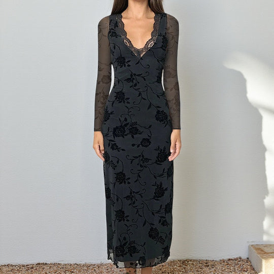 Damen elegantes und figurbetontes Abendkleid R&B