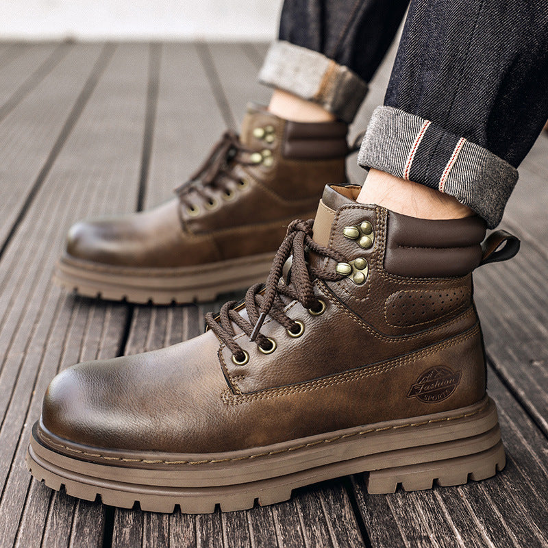Damen Robuste Schnürboots mit rutschfester Profilsohle und isolierendem Innenfutter