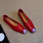 Damen Ballerinas mit elegantem, abgerundetem Design und hochwertiger Lederverarbeitung Heidi Mode