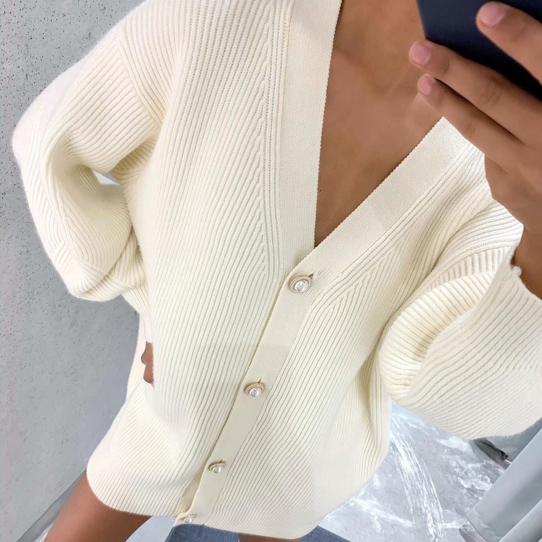 Damen gemütlicher Oversize-Kardie R&B