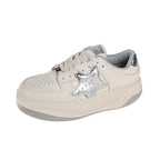 Damen Sneakers mit exklusivem Sternen-Design und gepolsterter Sohle R&B