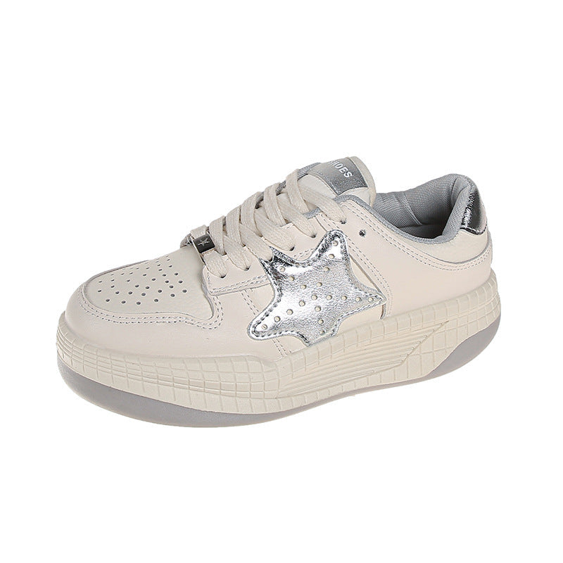 Damen Sneakers mit exklusivem Sternen-Design und gepolsterter Sohle R&B