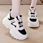 Damen modische Chunky Sneakers mit atmungsaktiver Mesh-Oberfläche und bequemem Fußbett R&B