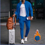 Herren modische Reisedaunenjacke mit funktionalen Taschen und elastischem Bund R&B