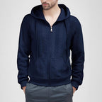 Herren Strickjacke mit Kapuze R&B