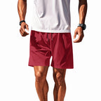 Herren nan zweilagige Badeshorts mit integrierter Kompressions-Innenhose und versteckter Handytasche R&B