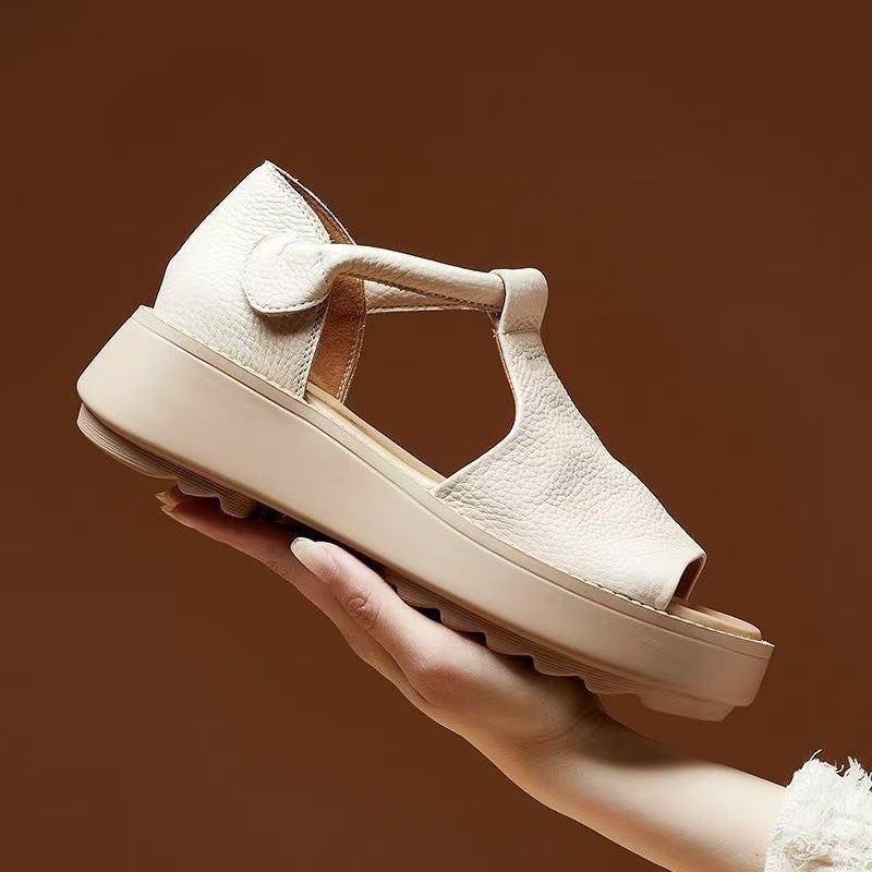 Damen Offene Sandalen mit verstellbarem Riemen und komfortabler Sohle R&B