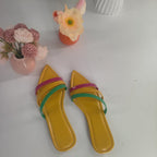 Damen Trendige Riemchen-Sandalen mit spitzem Zehenbereich R&B