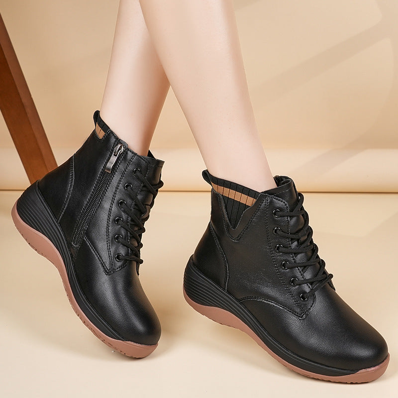 Damen Hohe Schnürstiefel mit flexiblem Tragekomfort und stylischem Design R&B