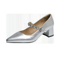 Damen Glamouröse Slingback-Pumps mit funkelnder Schnallen-Applikation