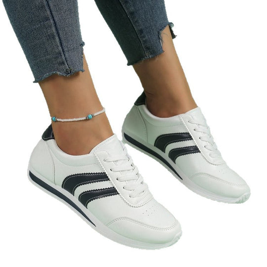 Damen Modische Sneakers im sportlichen Design mit Kontraststreifen R&B