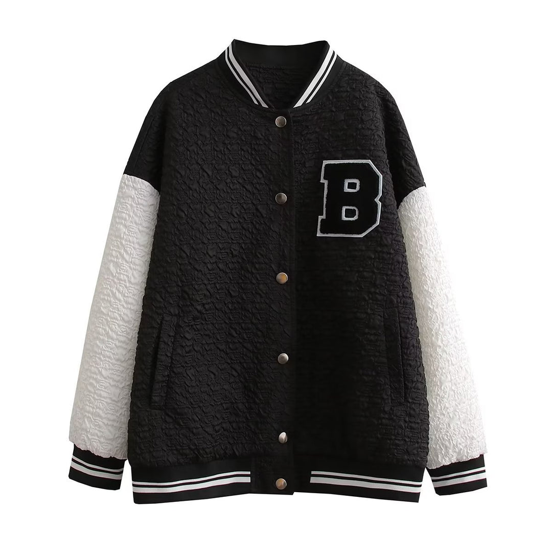 Damen Sportliche Bomberjacke mit strukturiertem Obermaterial und eleganten Details R&B