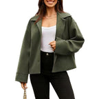 Damen Modische Oversized Blazerjacke mit schickem Schnitt R&B