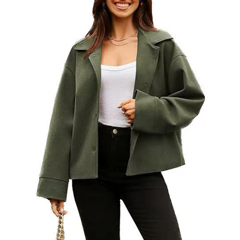 Damen Modische Oversized Blazerjacke mit schickem Schnitt R&B