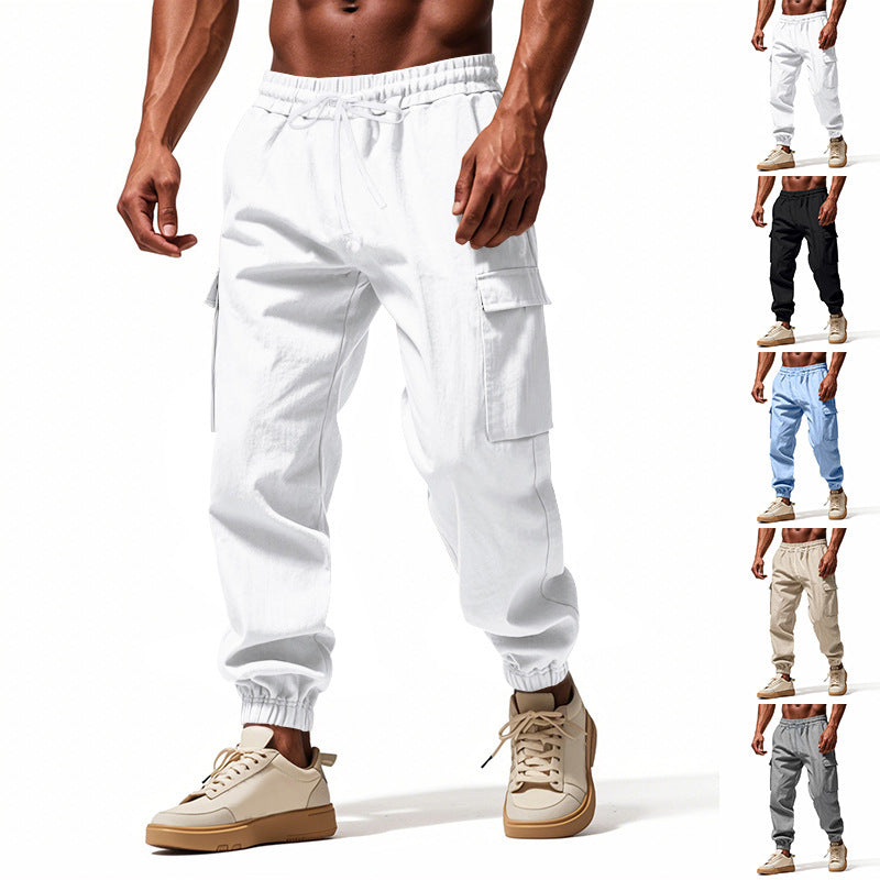 Herren Cargo-Trainingshose mit elastischem Bund und praktischen Seitentaschen R&B