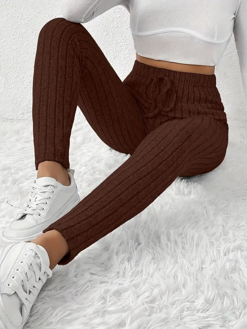 Damen Gefütterte Sweatpants mit Rippstruktur R&B