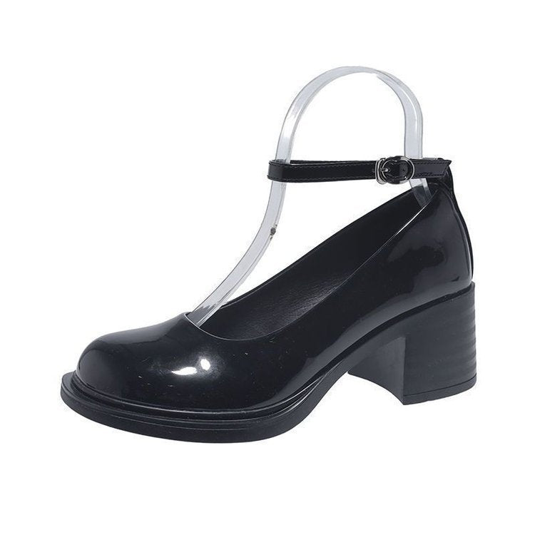 Damen Elegante und modische Plateau-Pumps mit verstellbarem Riemen R&B