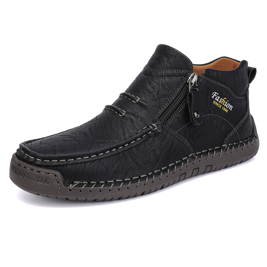 Herren Bequeme Leder Slipper R&B