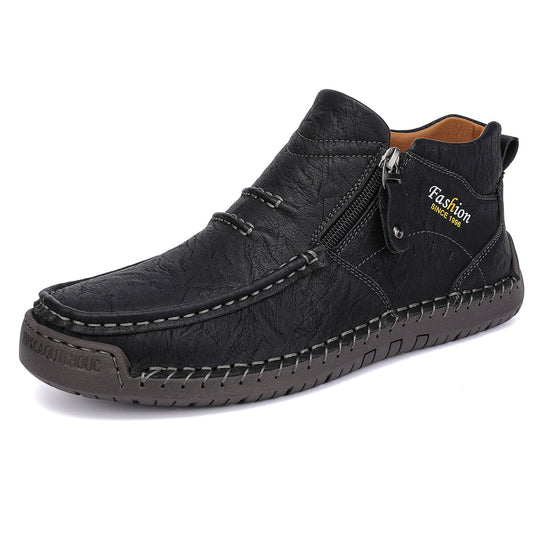 Herren Bequeme Leder Slipper R&B